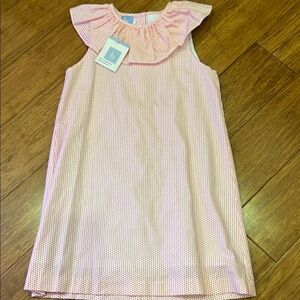 Bella Bliss Diana dress candy cube size 8 NWT pink and cream